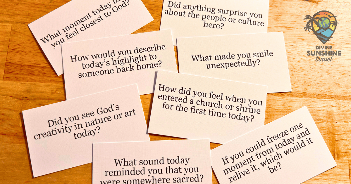 PRAYcation conversation card picture