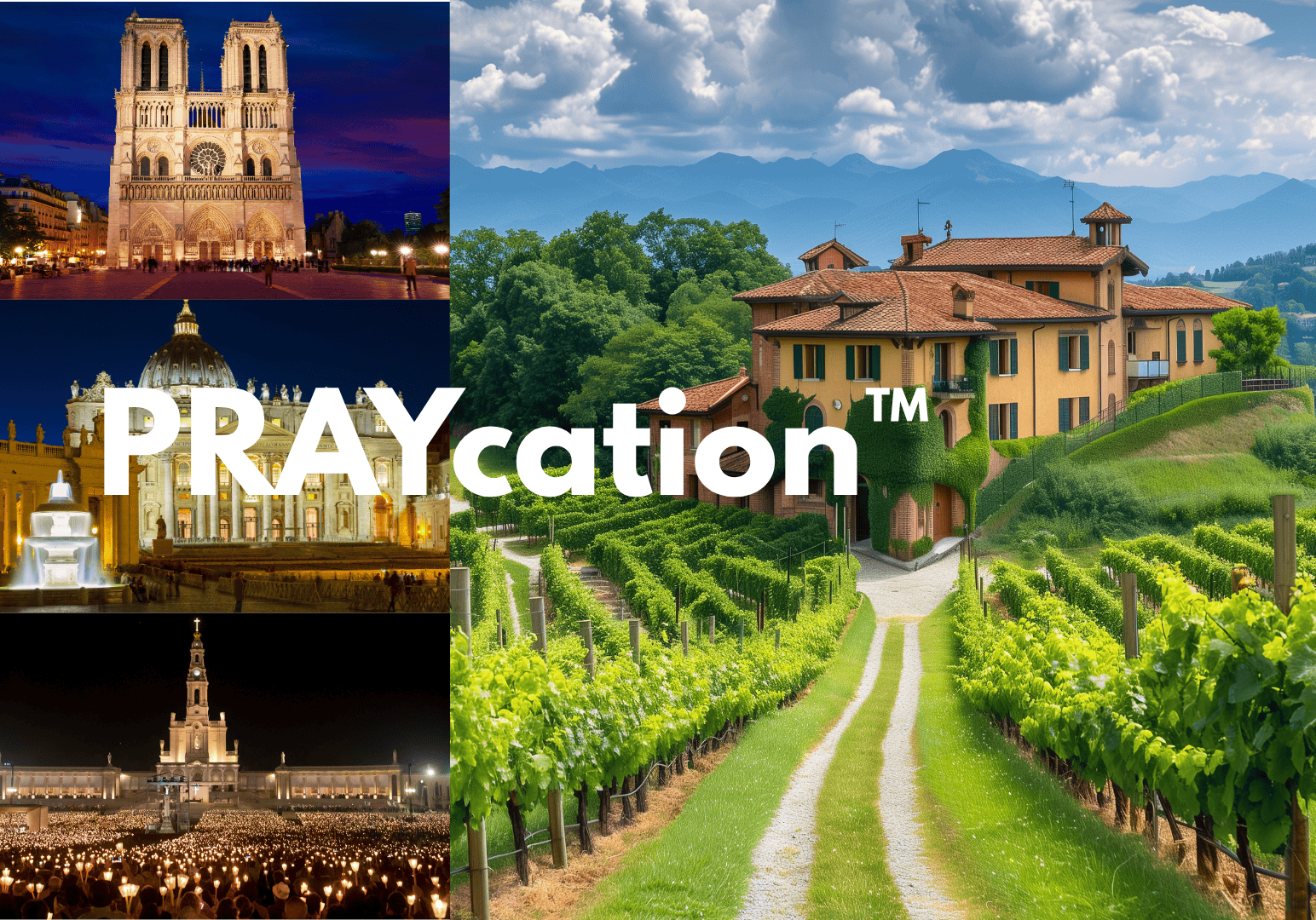 PRAYcation heading transparent background